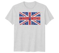 T-shirt Union Jack Londra Inghilterra Gran Bretagna regalo souvenir uomo...