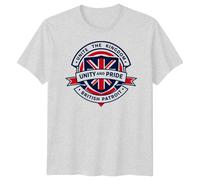 T-shirt Union Jack Unite The Kingdom British Patriot Great Britain...