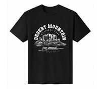 T-shirt unisex a maniche corte con scollo tondo in 100% cotone con grafica "Desert Mountain National Park Feel Arizona" - Top estivo da uomo ispirato alla natura e ai viaggi Questa t-shirt unisex a ma