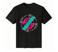 T-shirt unisex a maniche corte con scollo tondo in 100% cotone con grafica "Never Mind" - Top estivo da uomo audace Questa t-shirt unisex a maniche corte e scollo rotondo è realizzata in 100% cotone,