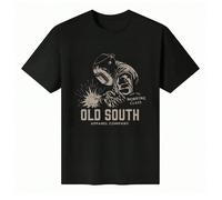 T-shirt unisex a maniche corte con scollo tondo in 100% cotone - "Old South Apparel Company - Per la classe operaia" - T-shirt basic grafica per l'estate da uomo Mostra il tuo sostegno alla classe ope