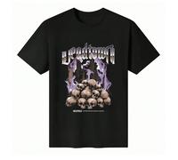 T-shirt unisex a maniche corte con scollo tondo in 100% cotone - "Weadtown" - T-shirt basic con grafica dark e gotica per l'estate, da uomo Abbraccia un'estetica dark e gotica quest'estate con la nost