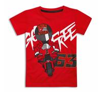 T-Shirt Unisex Bambino Originale Ducati Dual Pecco Red 9878003