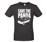 T-SHIRT unisex caricatura PANDA pandino SAVE THE PANDA