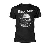 T-Shirt Unisex Con Logo SKULL Di POISON IDEA Multicolore