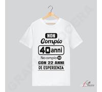 T-Shirt Unisex con Numeri Anni Personalizzati Festa di Compleanno B