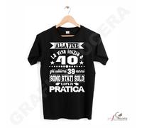 T-Shirt Unisex con Numeri Anni Personalizzati Festa di Compleanno C
