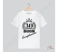 T-Shirt Unisex con Numeri Anni Personalizzati Festa di Compleanno idea regalo