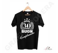 T-Shirt Unisex con Numeri Anni Personalizzati Festa di Compleanno idea regalo