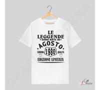T-Shirt Unisex Data Personalizzata Leggenda Compleanno idea regalo simpatico