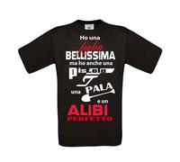 T-SHIRT unisex DIVERTENTE HO UNA FIGLIA BELLISSIMA d001