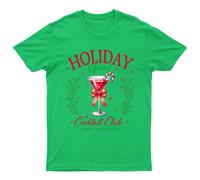 T-shirt unisex Holiday Spirit Cocktail Club Making Spirits Bright Christmas Tee