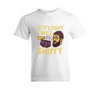 T-shirt unisex If Its Fishy I Will Sniffy Stag Do Slogan maglietta...