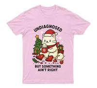 T-Shirt Unisex Non Diagnosticata Ma Qualcosa Non Aint Regalo Miaow Retrò...