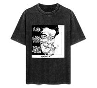 T-Shirt Unisex Retro La's Wasted Youth Reagan's in Cotton Round Neck Black M
