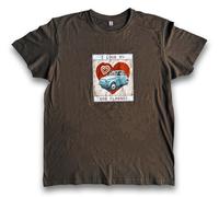 T-Shirt Unisex Uomo Donna I LOVE MY 500 CLASSIC Old Vintage Fiat 500 Epoca