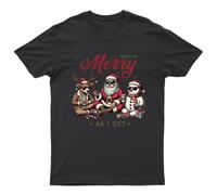 T-shirt unisex uomo donna This Is As Merry As I Get Christmas Holidays