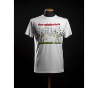 T-shirt unisex vari colori con stampa: Che fa ragioniere Batti lei