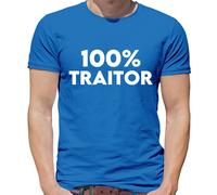 T-Shirt Uomo 100% Traditore - Slogan Divertente Claudia Gioco Fedeli Castello