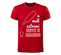 T-shirt Uomo - A mali estremi bevi e rimedi