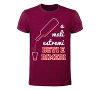 T-shirt Uomo - A mali estremi bevi e rimedi