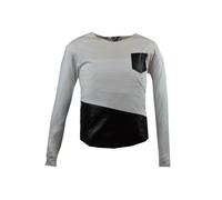 t shirt uomo a manica lunga maglietta elasticizzata cotone bianca nera s m l xl