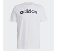 T-Shirt Uomo Adidas Essentials Single Jersery Linear Embroidered Logo IC9276 WHT