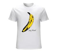 T-Shirt Uomo Andy Warhol Banana The Velvet Under Ground & Nico Rock E Pop Art White 3XL