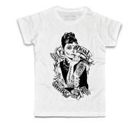 T-shirt uomo Audrey Hepburn tattoo tattoed tatuaggio Colazione da Tiffany Holly