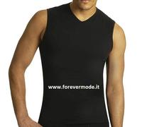 6 Canottiere da uomo Axiom a spalla larga in fresco filo di scozia art 6609