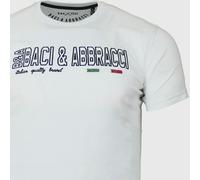 T-shirt uomo Baci & Abbracci manica corta girocollo con logo ricamato - BAM3413B