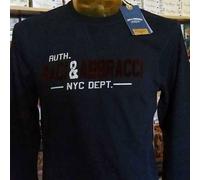 Baci & Abbracci T-shirt uomo BAM2310 manica lunga con polsini e stampa logo
