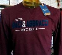 T-shirt uomo Baci & Abbracci manica lunga con polsini e stampa logo art BAM2310