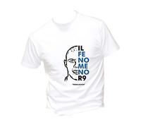 T-Shirt Uomo & BAMBIN - Il Fenomeno R9 - Super vestibilità Top qualità Made in Italy (L, Bianco)