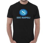 T-Shirt Uomo Bambino Logo Napoli Sport Calcio Calcetto Allenamento Tempo Libero Relax Maglietta Squadra Tifoso Passione Tracksuit
