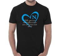 T-Shirt Uomo Bambino Un Giorno All'Improvviso Mi Innamorai di Te Cuore Napoli Sport Calcio Calcetto Tempo Libero Relax Maglietta Fantasia Animazione Cartoni Tracksuit