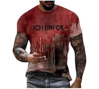 T Shirt Uomo Bianca Collo Largo Scritta di Intima Bottoni Scollate Mettere Disegni Elastiche Bassotto Sposare Ignoranti Opere Messicano Merinos Abbinamento Cactus Marroni sulla Bottiglia