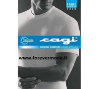 T-shirt uomo Cagi manica corta a girocollo in puro cotone pettinato art 1306