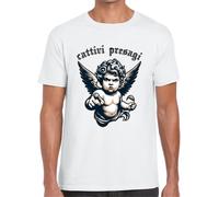 t-shirt uomo cattivi presagi nuova Angel originale maglietta bad putto 17 devil