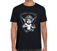 t-shirt uomo cattivi presagi nuova Angel originale maglietta bad putto 17 devil