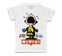 T-shirt uomo Charlie in Social We Trust like facebook fumetti instagram