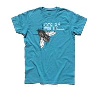 T-shirt uomo COME FLY WITH ME mosca fly Frank Sinatra vintage