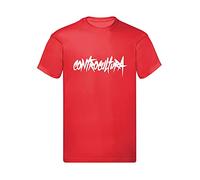 T-Shirt Uomo Cotone Basic Super vestibilità Top qualità - C.Cultura- Divertente Humor Made in Italy (Rosso, M)