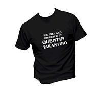 T-Shirt Uomo Cotone Basic Super vestibilità Top qualità - Directed BY Quentin Tarantino - Divertente Humor Made in Italy