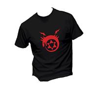 T-Shirt Uomo Cotone Basic Super vestibilità Top qualità - Full Metal Alchemist - Divertente Humor Made in Italy (XXL, Nero)