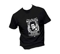 T-Shirt Uomo Cotone Basic Super vestibilità Top qualità - Rinaldi Otello - Divertente Humor Made in Italy (Nero, S)