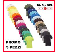 T-SHIRT Uomo Cotone Da Lavoro Magliette Manica Corta Maglia Intima STOCK 5 PEZZI