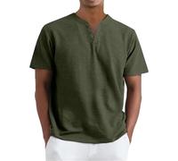 T Shirt Uomo Cotone Estive Scollo a V Leggero Tshirt Manica Corta Oversize Comode Firmate Basic Tee Slim Fit Traspirante Palestra Top Morbide Taglia Forti Divertenti Spiaggia Maglietta Sportiva