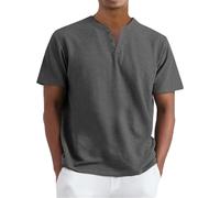 T Shirt Uomo Cotone Estive Scollo a V Leggero Tshirt Manica Corta Oversize Comode Firmate Basic Tee Slim Fit Traspirante Palestra Top Morbide Taglia Forti Divertenti Spiaggia Maglietta Sportiva