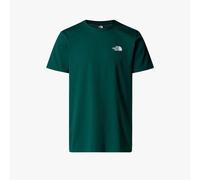 T-shirt uomo cotone The North Face NF0A87NG1KI verde-bianco